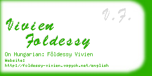 vivien foldessy business card